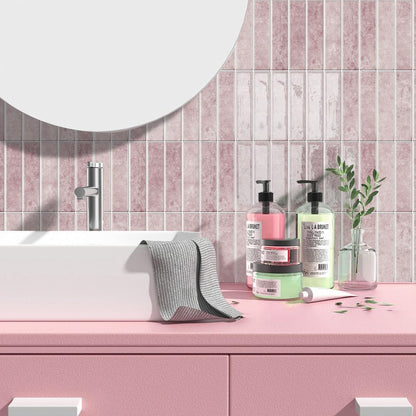 Alwayspon 10 Sheets 12x12inch Beige 3D Vinyl Backsplash Tiles, Self-Adhesive Peel and Stick Wall Tile Stickers Stick on Subway Tiles for Kitchen Bathroom Wall