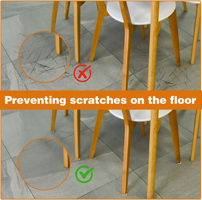 48 Pcs Self-Stick Furniture Round Felt, 3/4" Chair Felt Pads Protect Your Hardwood Floors from Furniture Scratches Moving Your Furnitures Smoothly Noise Reduction for Chairs, Tables, Couches (Beige)