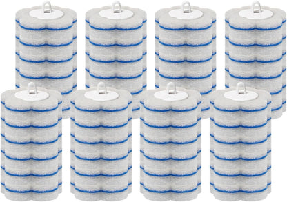 Disposable Toilet Brush with 48 Refills,Toilet Cleaning Supplies,Toilet Wand Brush Starter Kit,Wall Mounted Toilet Bowl Cleaner Brush with Holder for Bathroom Deep Cleaning & Hygiene (White)