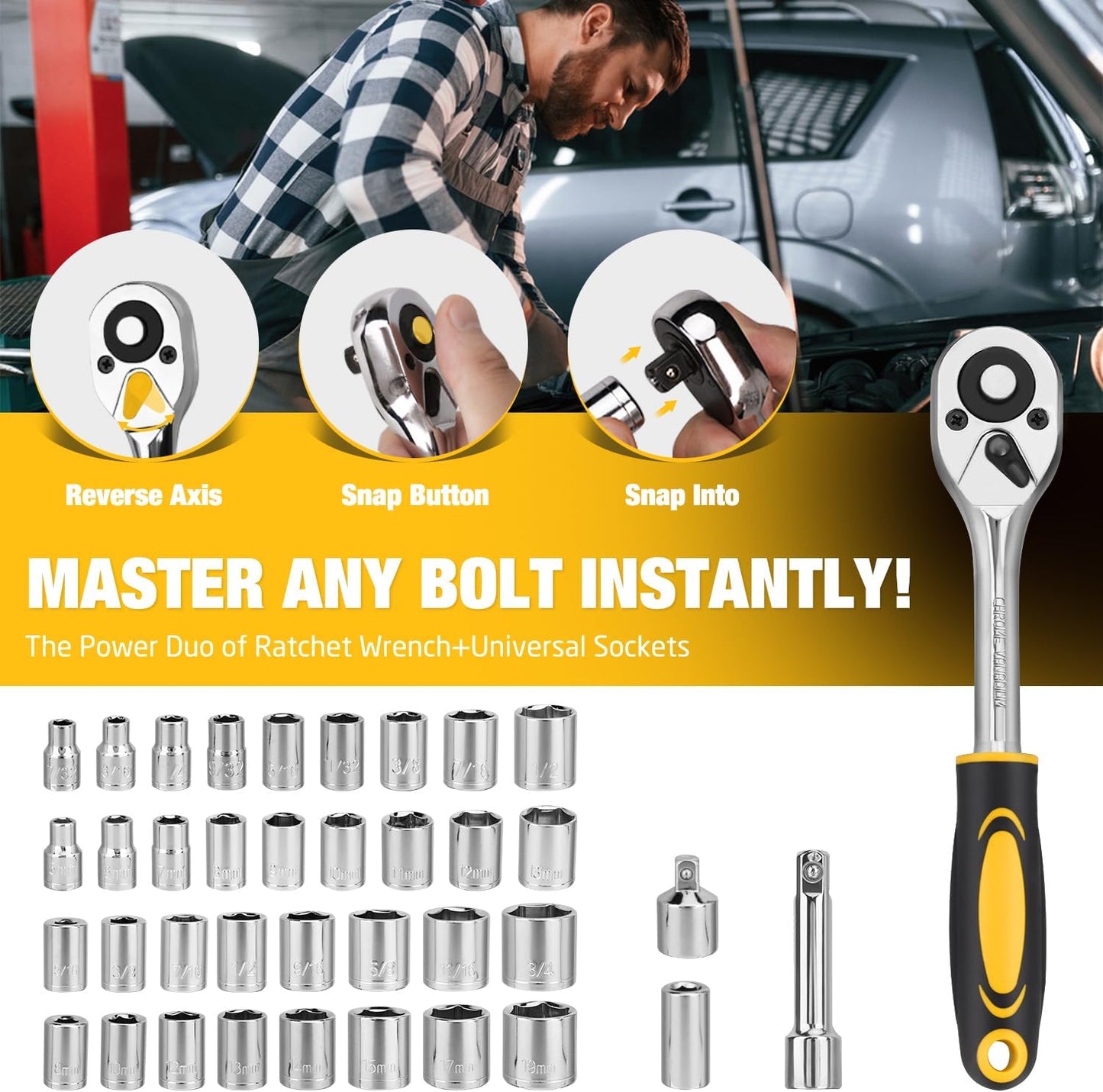 248-Piece Tool Set - General Household Hand Tool Kit with Plastic Toolbox Storage Case for Men, Home Repair, DIY Projects
