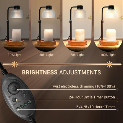 KLL Candle Warmer Lamp with Timer: Birthday Gift for Women, House Warming Gifts New Home, Room Decor - Wax Melt Warmer for Scented Jar Candles