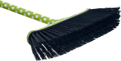 Superio Grey Broom, Heavy-Duty Indoor & Outdoor Broom with 48-Inch Handle, Multi-Surface Floor Cleaning for Home, Kitchen, Garage & Office