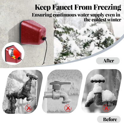 Outdoor Faucet Covers for Winter, 4 Pack Insulated Foam Faucet Cover Freeze Protection, Reusable Winter Spigot Covers Water Pipe Covers Hose Bib Covers