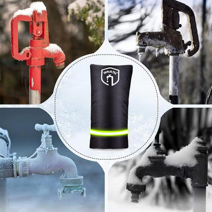 2pcs Outdoor Faucet Cover for Winter Freeze Protection,28" L x 15" W,Waterproof Outdoor Large Spigot Covers Winter Insulated (Black)