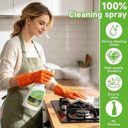 Heavy Duty Degreaser, 500ML Kitchen Cleaner Spray, All Purpose Cleaner Multi forStove, Range Hood, Cooktop & Kitchen Surface