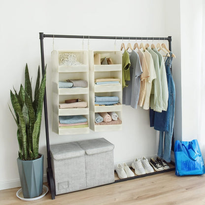 GRANNY SAYS 3-Shelf Hanging Closet Organizer and Storage, Collapsible Hanging Closet Shelves, Hanging Organizer for Closet & RV, Gray, 29 ½" H X 12" W X 12" D, 1-Pack