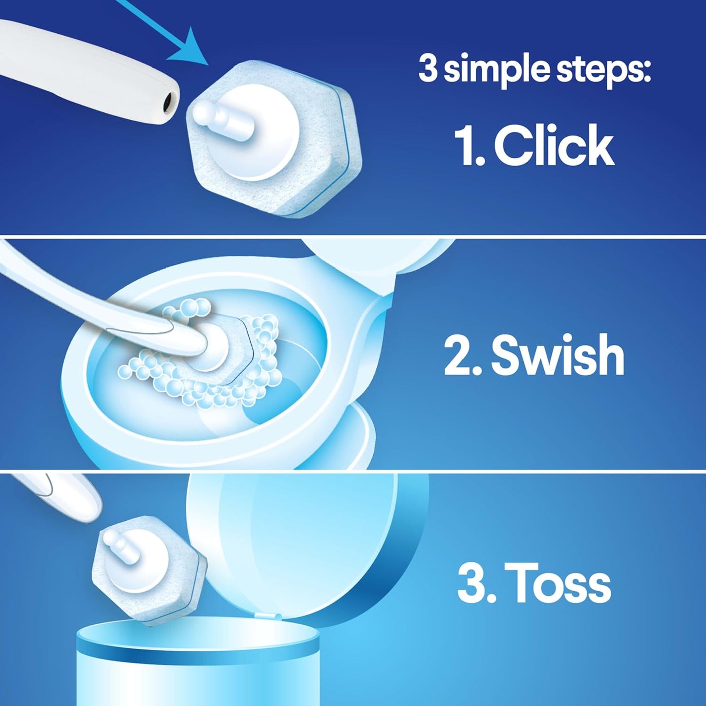 Clorox ToiletWand Toilet Cleaner Refills, Toilet brush, Original, 20 Count