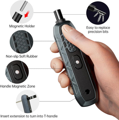 Precision Ratchet Screwdriver Set, JAKEMY 69 in 1 Household Screwdriver Home Repair Tool Kit, Disassemble Magnetic Rotating Ratchet Screwdriver Kit for Furniture/Car/Computer/Electronics Maintenance