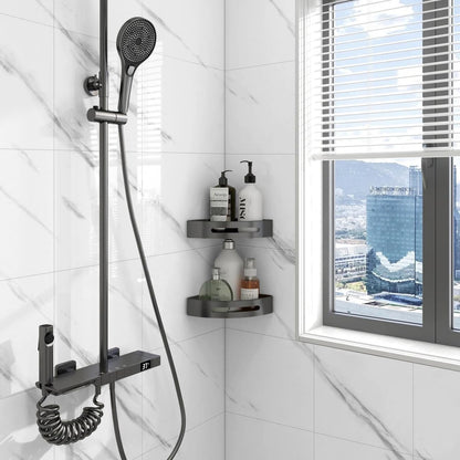 Chejiaye Shower Wall Panels Peel and Stick,Marble Wall Panels for Interior Decor,Backsplash Tile for Kitchen Showers Bathrooms Living Rooms 11.8"x11.8"in 10Pcs, Grey (Not Real Tile,9.7 Sq.ft)