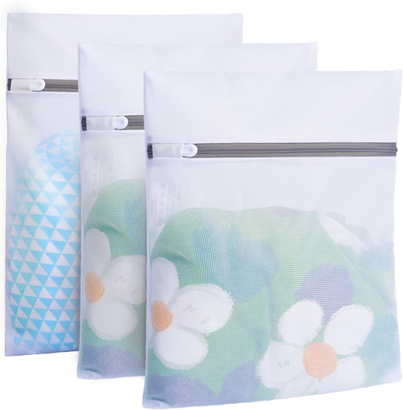 BAGAIL Laundry Bags Mesh Wash Bag for Intimates Lingerie and Delicates, 5Pcs (1XL,2L,2M)