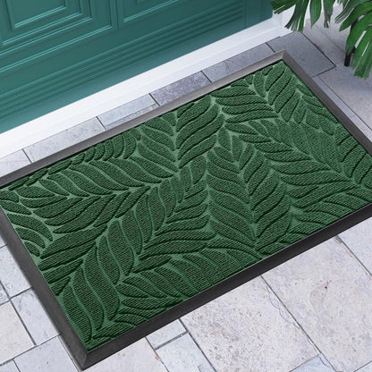 Yimobra Front Door Mat Outdoor Indoor, 29.5x17 All-Season Waterproof Door Mat Outside Entrance, All-Weather Non-Slip Outside Doormat for Garage Patio Entryway, Brown