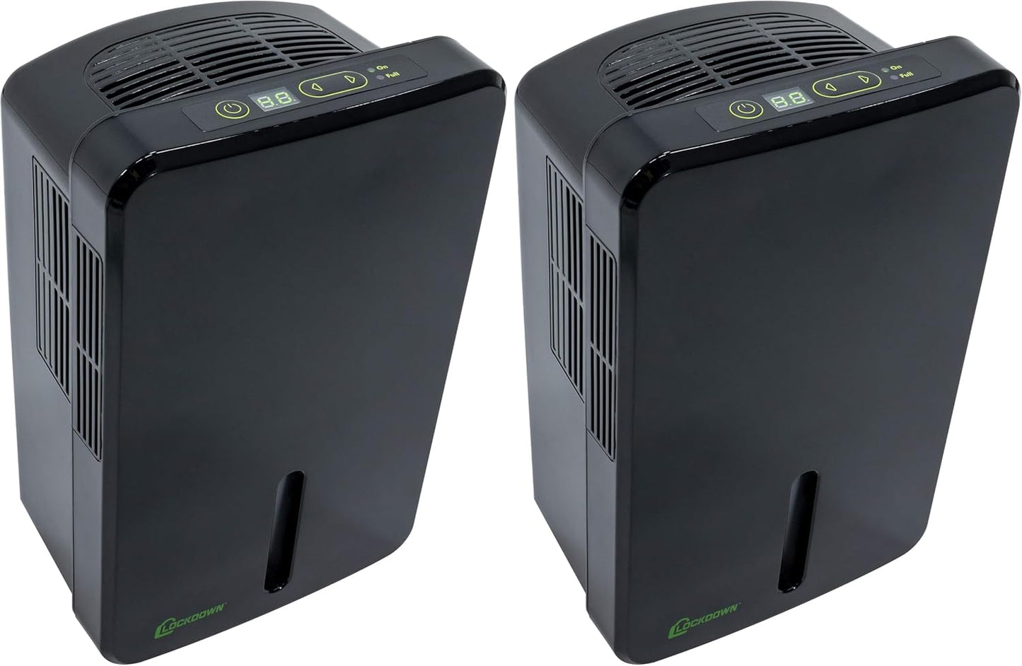 LOCKDOWN Automatic Dehumidifier with Quiet Operation, Drain Hose and Self Monitoring Controls for Humidity Control in Small Rooms, Safes and Closets