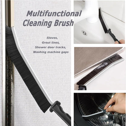 Crevice Cleaning Brush Set, Multi-Purpose Hard Bristle Brushes for Deep Cleaning Kitchen, Bathroom, Grout, Sink, Cup, Teapot, Bottle, Blender, Corners, Tight Spaces & More (12)