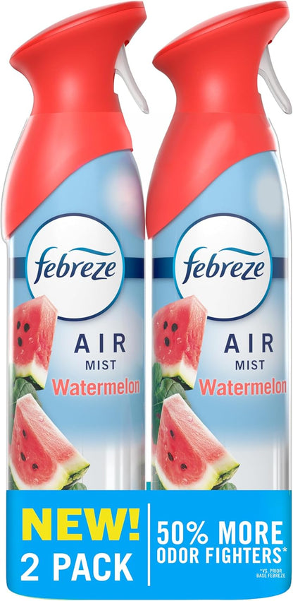 Febreze Air Mist, Air Freshener Spray, Odor Fighting Room Spray, Deodorizer for Home Bathroom Kitchen Office Apartment Dorm Room Classroom, Linen & Sky Scent, 8.1oz (Pack of 2)
