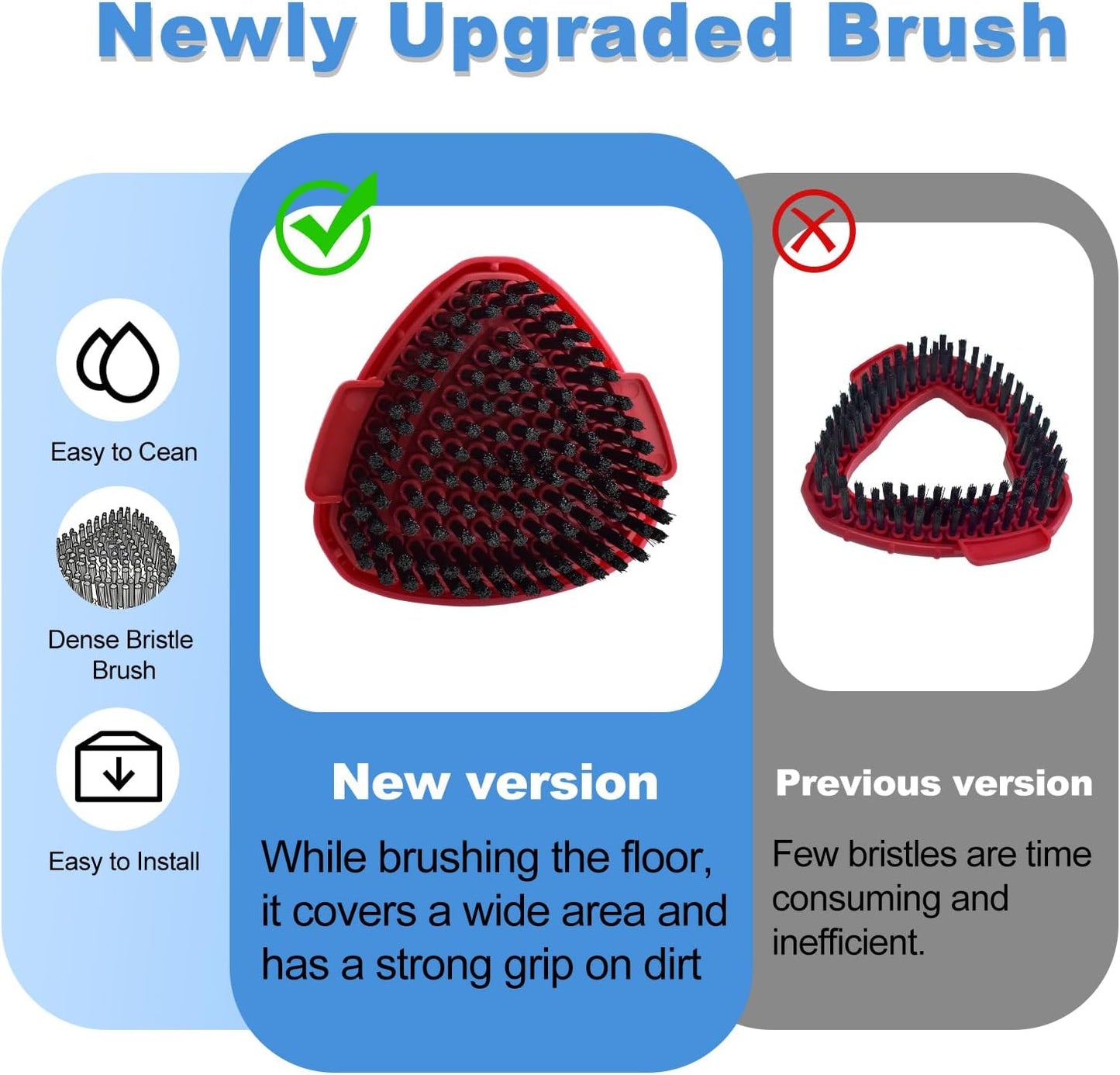 Mop Heads for O Cedar RinseClean 2 Tank Spin Mop System, 3 Microfiber Mop Head Refills and 3 Chenille Mop Pads,1 Scrub Brush, and 1 Mop Base with Mop Handle Set Combo