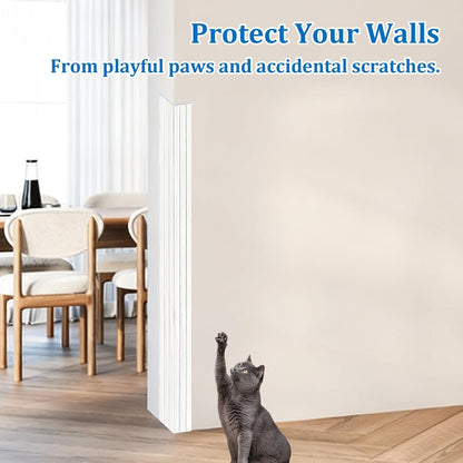 INCREWAY 1Pack Wall Corner Protector, Self-Adhesive Corner Guard Edge Protection Strip, 6.56ft PVC Protector for Wall Furniture Door Frame Table Countertop Cabinet (Clear)