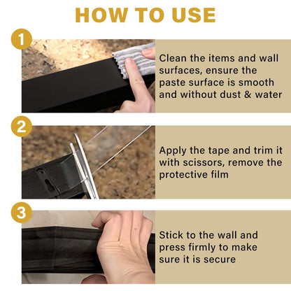 WINNOW Double Sided Heavy Duty Extra Strong Adhesive Tape - 1.2" x 120" (Pack of 1) Indoor/Outdoor Household Nano Tape for Hanging Decorations, Lights, Garlands - Reusable and Damage-Free
