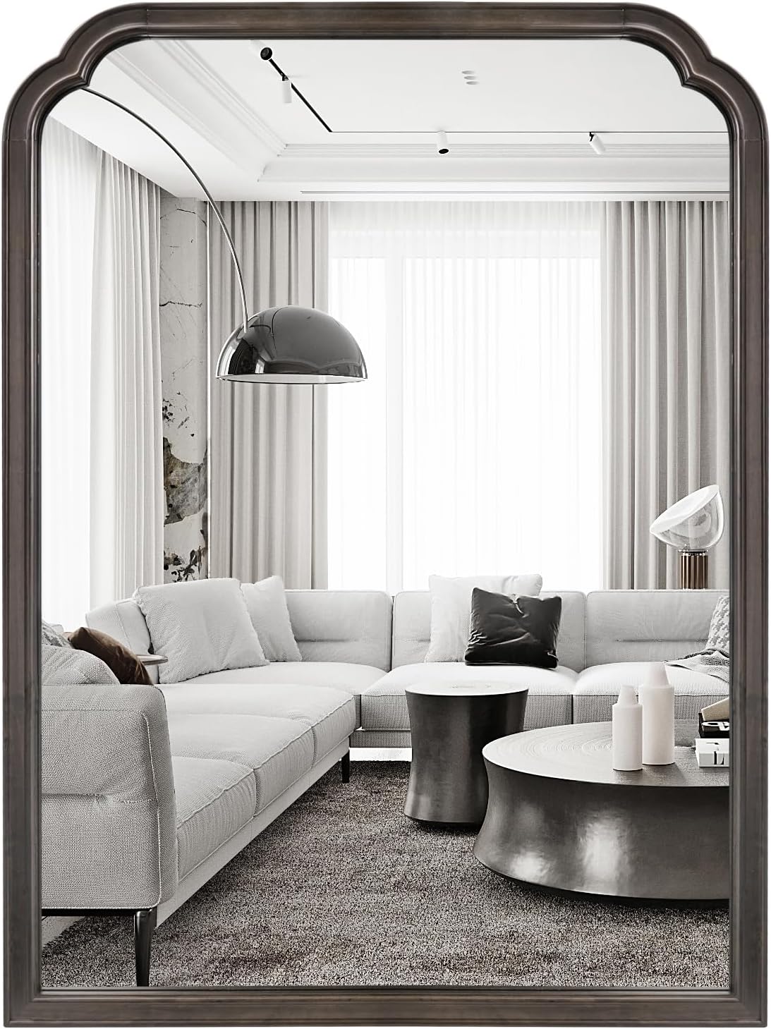 WallBeyond Full Length Mirror Wall Mounted 65"x22", Rustic Wooden Frame Floor Mirror, Large Full Body Mirror for Bedroom, Leaning or Hanging Against Wall, Natural