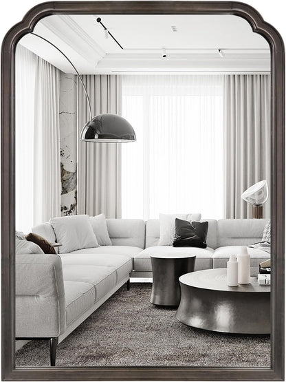 WallBeyond Full Length Mirror Wall Mounted 65"x22", Rustic Wooden Frame Floor Mirror, Large Full Body Mirror for Bedroom, Leaning or Hanging Against Wall, Natural