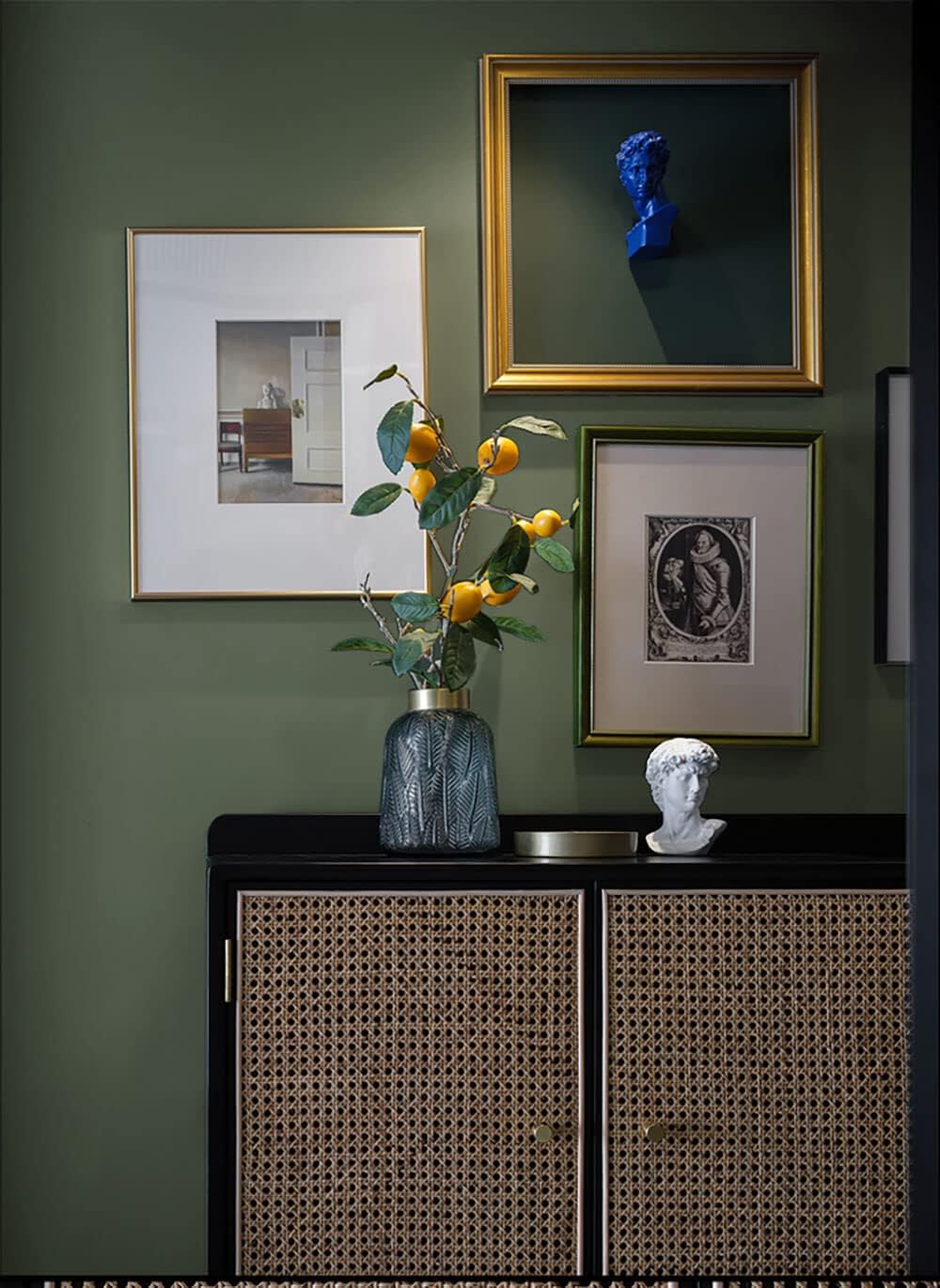 Dimoon 118''x17.7'' Green Peel and Stick Wallpaper Contact Paper Modern Self Adhesive Wall Paper Removable Renter Friendly Textured Solid Color Shelf Cabinet Vinyl Roll (118''x17.7'',Dark Green) - Colors B