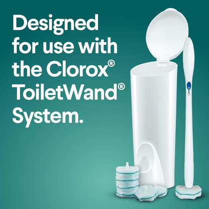 Clorox ToiletWand Toilet Cleaner Refills, Toilet brush, Rainforest Rush, 10 Ct