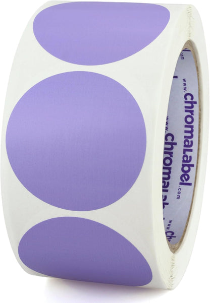 ChromaLabel 2 inch Color-Code Dot Labels | 500/Roll (Yellow)