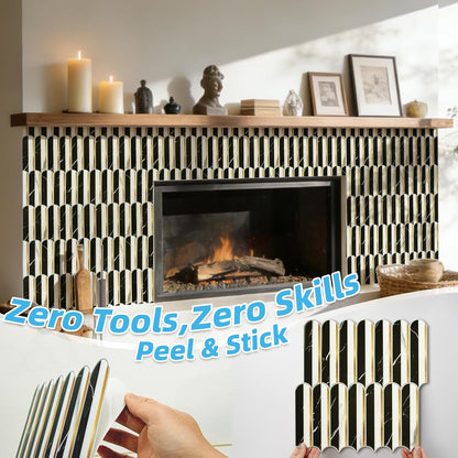 Art3d 12 x 12 Inch Heavy-Duty Peel and Stick Backsplash, Self-adhesive Wall Tiles for Kitchen Bathroom Decor, 10-Pack Dark Green