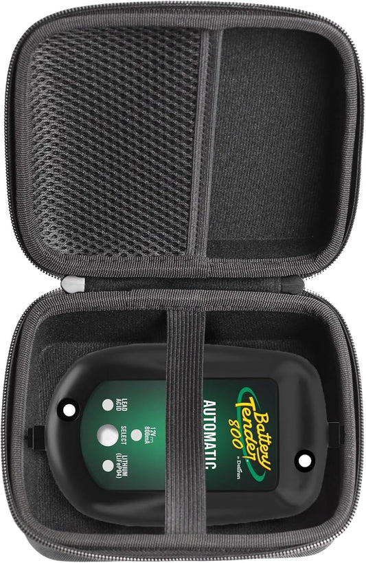 Protection Carrying Case Compatible with Battery Tender Junior 800/12V 800mA SuperSmart Battery Charger Maintainer（Only Case）