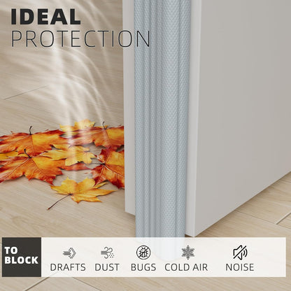 118 Inch Wedge-Shape Weather Stripping Door Seal,Windows and Doors Insulation,Self Adhesive Insulation Foam Anti-Collision Strip,Weatherstrip Tape for Door Soundproofing,Noise Drafts Blocker,White