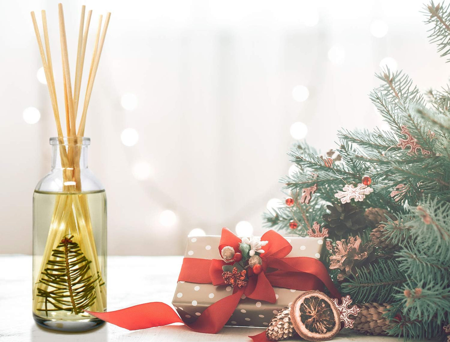 Urban Naturals Smoked Vanilla Reed Diffuser Set with Vanilla Bean, Sandalwood & Leather | Made in the USA - Colors A