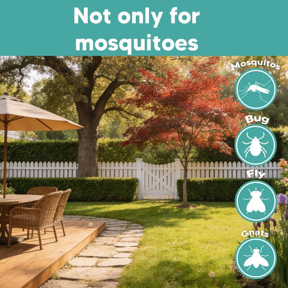 AJOQFKTD Mosquito Repellent Outdoor Patio, Mosquito Repellent Balls, Mosquito Repellent for Room, Mosquito Repellent Indoor, Mosquito Deterrent for Yard, Covers 120 Sq Ft, 60 Days Protection, 8 Packs