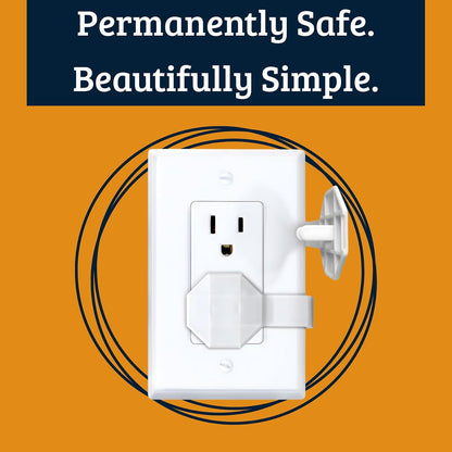 Outlet Covers Baby Proofing (6 Pack) – Always-Connected Child Proof Outlet Plug Covers for Electrical Outlets – Easy Install Baby Outlet Covers, 12-Outlet Coverage