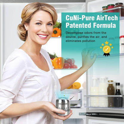 Refrigerator Deodorizer,Lasts for 10 Years Fridge Deodorizer Kitchen Gadgets Air Purifier Odor Eliminator for Fridge & Freezer, Car, Closet, RV and New Home,More Effective Than Baking Soda
