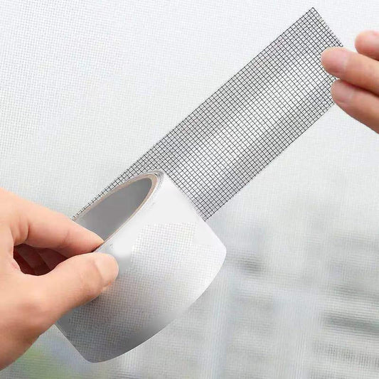 Window Screen Repair Kit, Screen Repair Tape Window Screen Tape Mesh Repair Screen Patch Window Screen Repair Tape Self Adhesive Screen Patch Repair Kit Screen Tape Mesh Repair (Gray)
