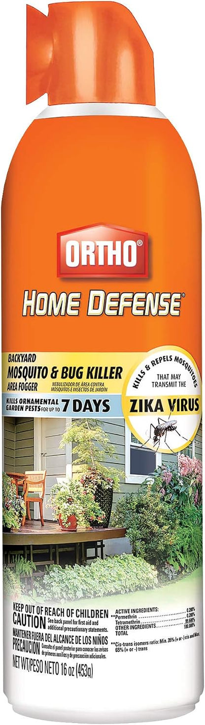 Ortho Home Defense Mosquito Kill and Prevent - Controls Mosquitoes and Larvae, Silent, Easy-to-Use, Mosquito Killer Protects up to 4,300 sq. ft., 1 Station & 2 Bands for 2 Months Protection