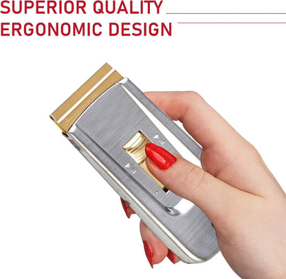 CANOPUS Razor Blade Scraper Tool, Razor Blade Holder, Window Scraper with Razor Blades, Scraper for Glass, Oven, and Cooktop, Sticker Remover Tool, Windshield Scraper
