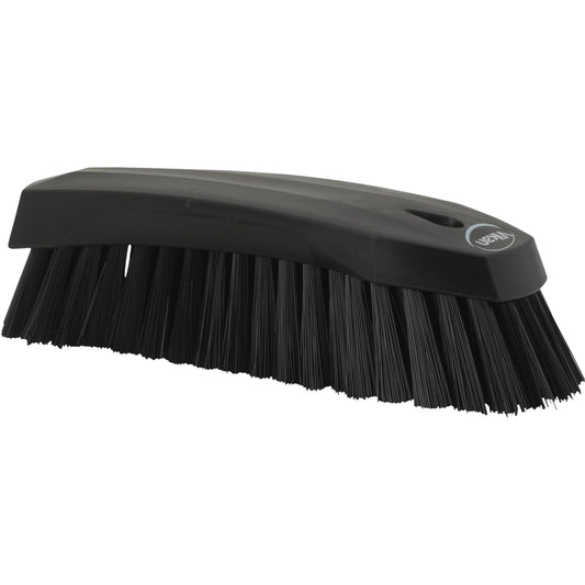 Vikan 38909 Brush,Scrub,Stiff,8",PP/PBT,Black