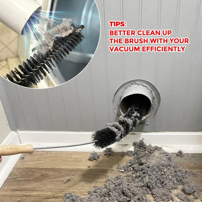 Holikme Dryer Vent Cleaner Kit 4 Pack - Household Cleaning Supplies,Long Flexible Refrigerator Coil Brush Radiator Brush,Dryer Lint Brush Home Essentials for Lint Trap Dust Vacuum Brush