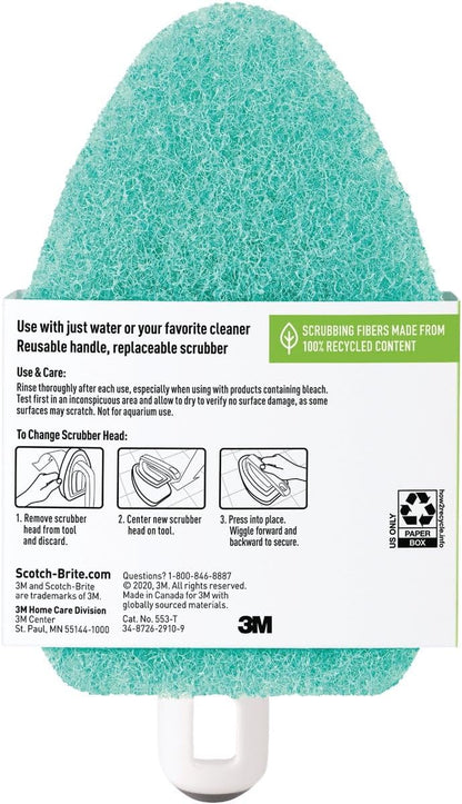 Scotch-Brite Non-Scratch Bathroom Scrub Brush Blue