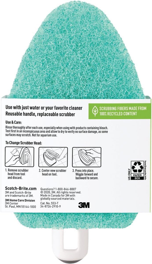 Scotch-Brite Non-Scratch Bathroom Scrub Brush Blue