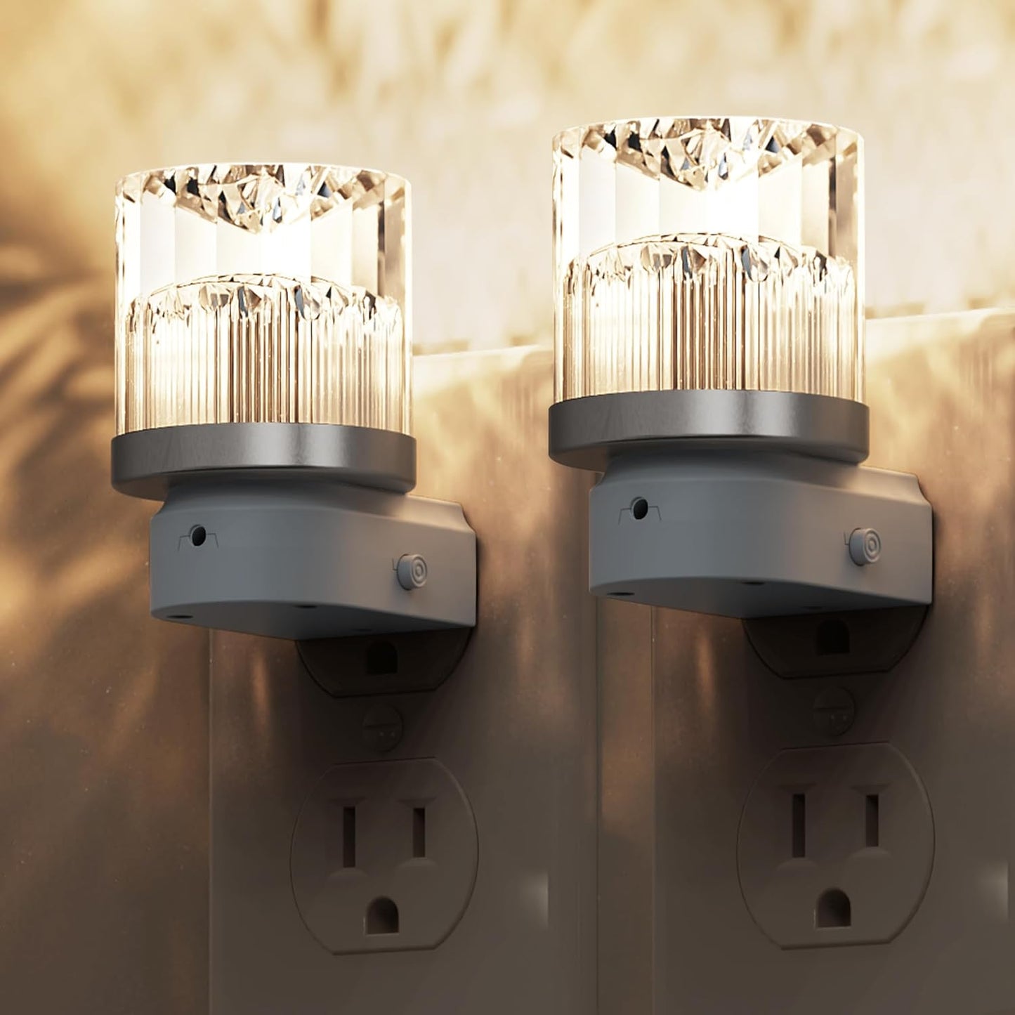 L LOHAS LED Night Light, Bubble Night Lights Plug into Wall,2 Pack 3000K/4000k/5000K Adjustable Color Temperature Night Light,Dimmable Nightlights with Dusk to Dawn Sensor for Rooms Bathroom Hallway