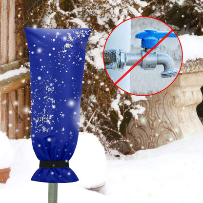 Frienda Outdoor Faucet Cover for Winter Freeze Protection 25'' x 10'' Winter Outside Large Backflow Preventer Insulation Spigot Hose Bib Cover for Garden Lawn Faucet Yard Hydrant(Green,2 Pieces)