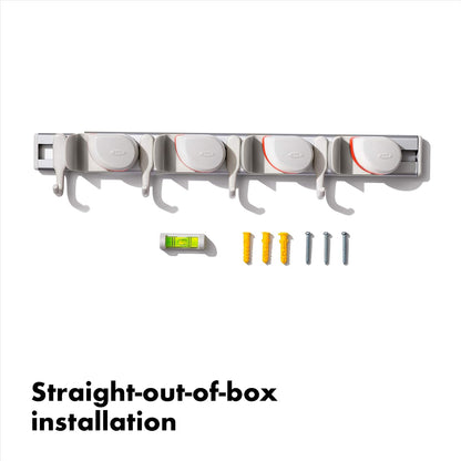 OXO Good Grips Wall-Mounted Mop and Broom Organizer