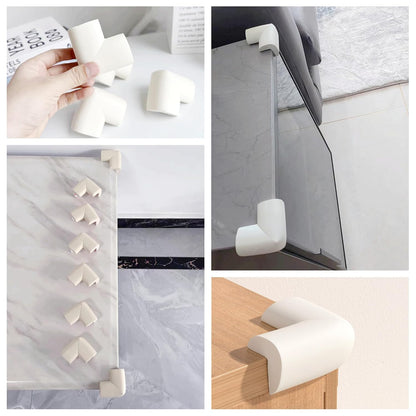 M2cbridge L Shape Extra Thick Furniture Edge Wall Corner Guard Desk Edge Cushion Bumper 6.5 Ft (Off White)