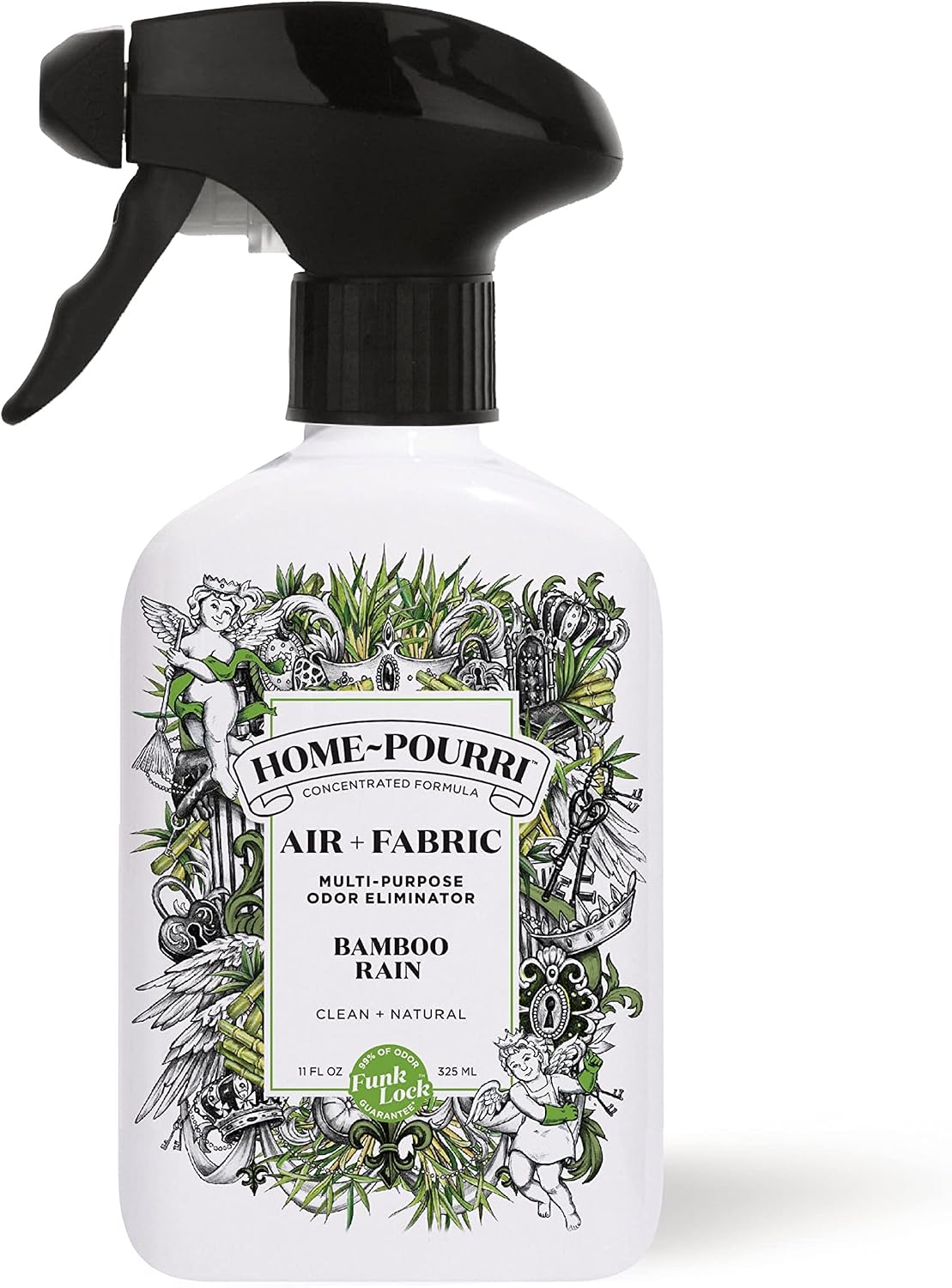 Poo-Pourri Before-You-Go Toilet Spray, Bamboo Rain, 2 Fl Oz, Up to 100 Uses, Bathroom Odor Deodorizer with Essential Oils for Home or Work, Travel Essentials, TSA Approved Size, Bamboo & Fresh Grass