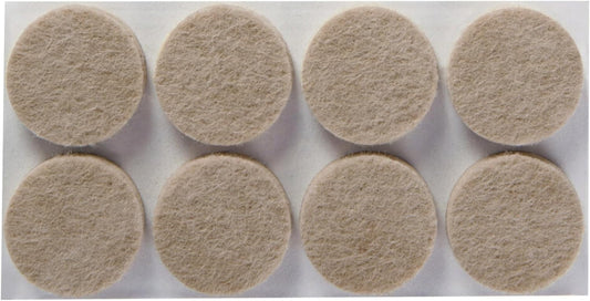 Scotch Felt Pads 32 PCS Beige, Felt Furniture Pads for Protecting Hardwood Floors, 1" Round, Easy-to-apply, Self-Stick design, Reliable protection from nicks, dents and scratches (SP802-NA)