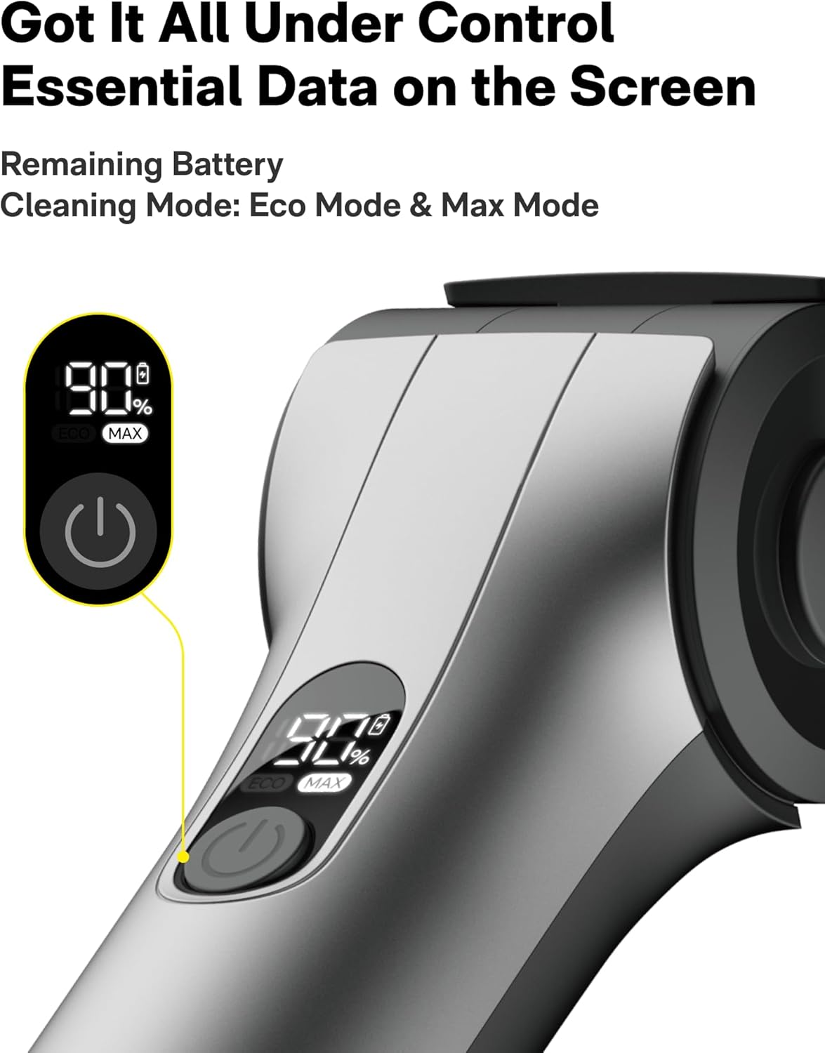 HOTO Flexi™ Cordless Electric Spin Scrubber, Adjustable Angle, Extendable Handle, Smart Display, IPX7 Waterproof, Powerful Cleaning Scrubber with 8 Replaceable Brush Heads, for Bathtub, Bathroom, Tile