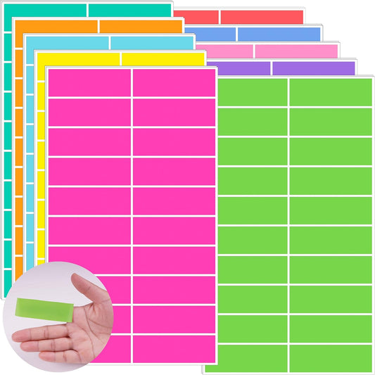 400 Pcs Colored Label Sticker in 10 Colors,3 x 1 Inch Write Color- Coding Labels File Folder Label Self-Adhesive for File Folders,Box Moving,Garage Sale,Price Tags,Study and Work