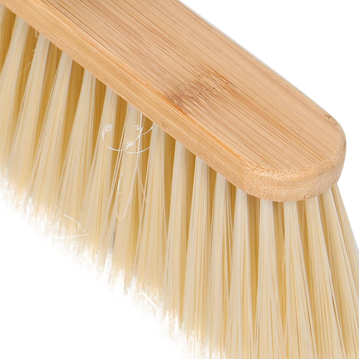 Didiseaon 1 Set Garden Broom: Heavy Duty Outdoor Bamboo Broom with Stainless Steel Handle - Hard Bristle Sweeping Brush for Garden Patio Garage Hardwood Floors Cleaning