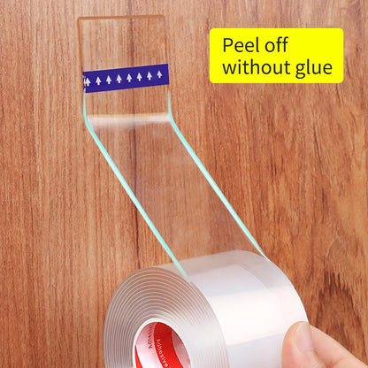 Tbest Nano Heavy Duty Double Sided Adhesive Tape – Washable, Removable, Flexible, Ideal for Indoor & Outdoor Use – 3cm X 16.4ft for Home, Kitchen, Bathroom, Office Fixing (#1)